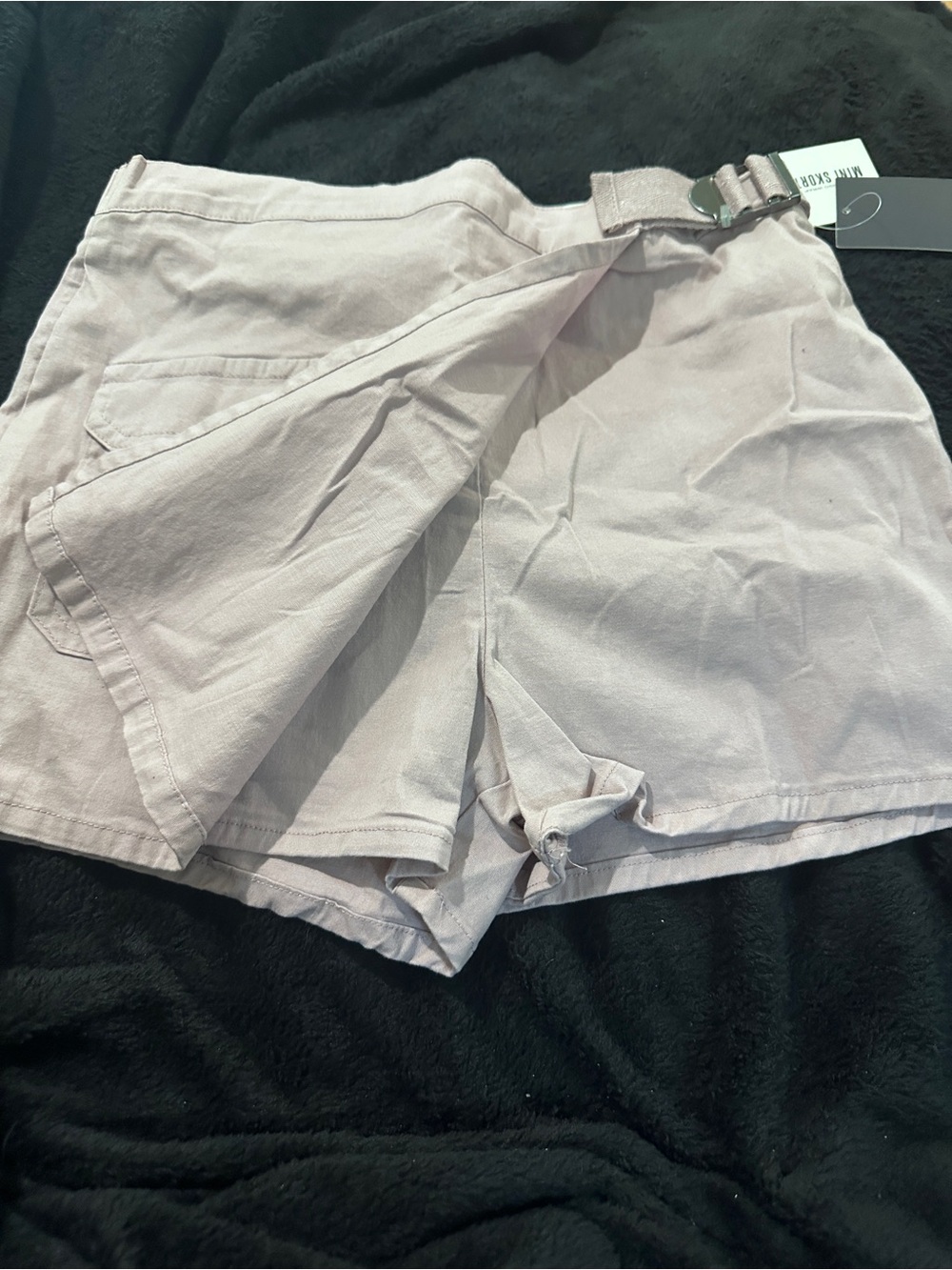 Girls' Light Mauve Skort with Adjustable Buckle